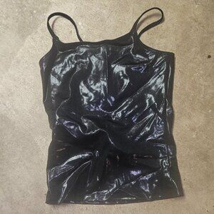 Balera Black Slick Tank Top - Large Adult